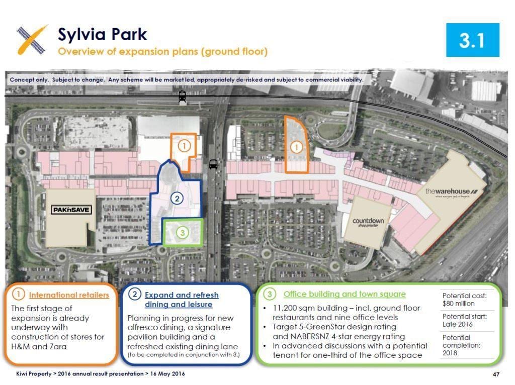 Sylvia park, Auckland Karte